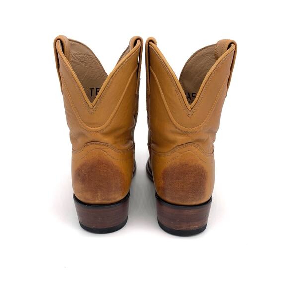TECOVAS The Penny Leather Ankle Boot Caramel Tan 8.5 B - Picture 12 of 16